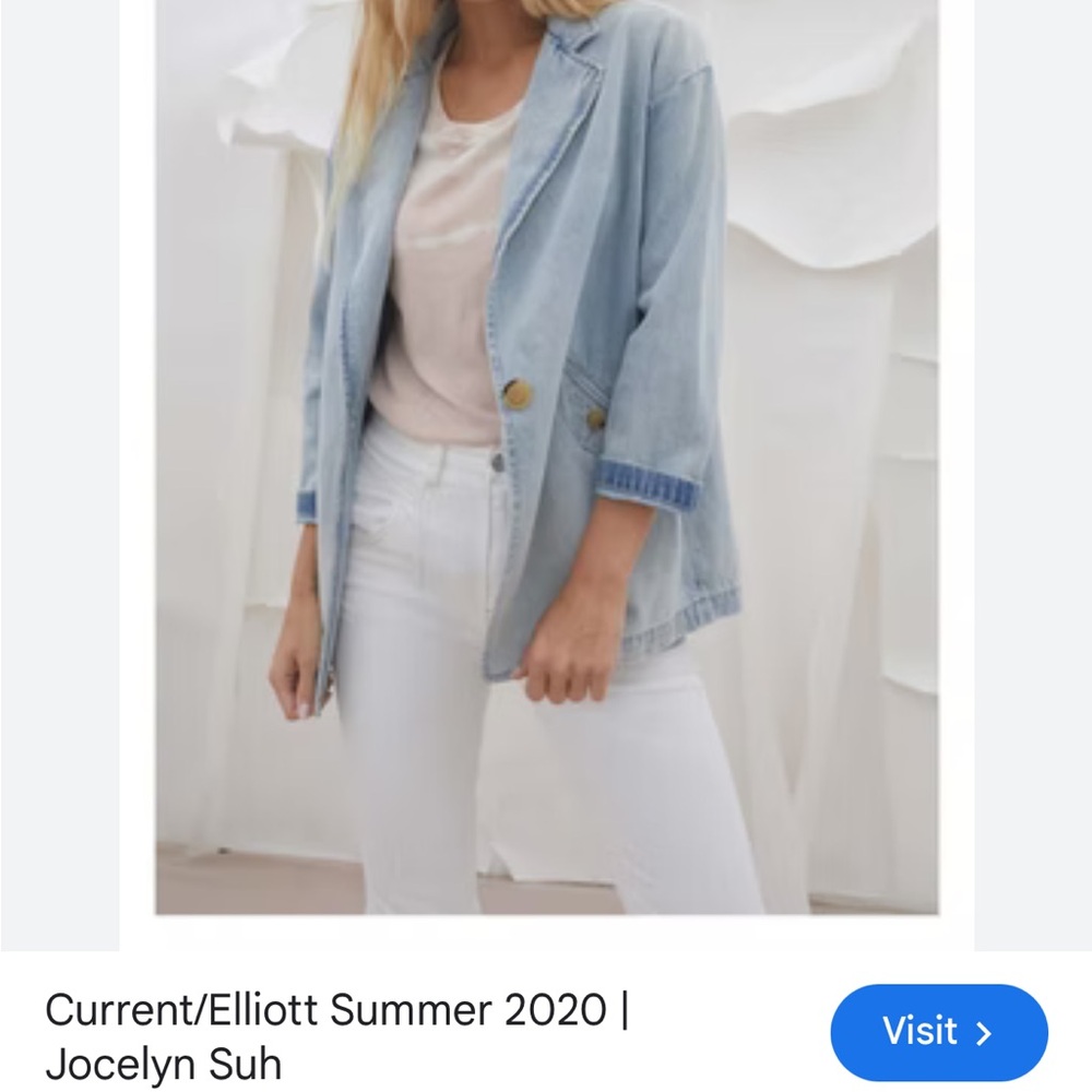 Current/Elliott Light Blue Denim Jacket